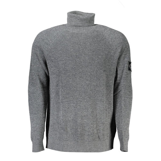 Calvin Klein Grigio Wool Men Sweater