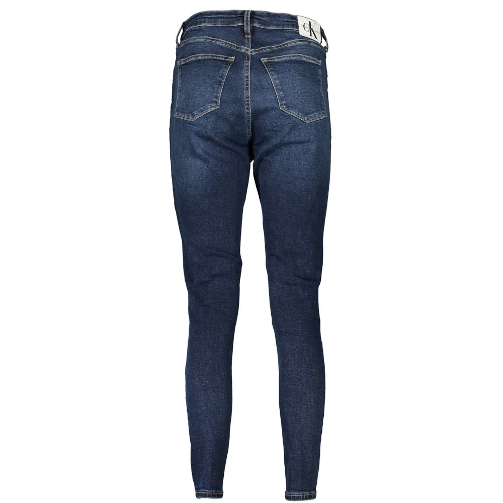 Calvin Klein Blue Cotton Skinny Jeans