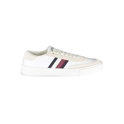 Tommy Hilfiger White Polyester Athletic Sneakers