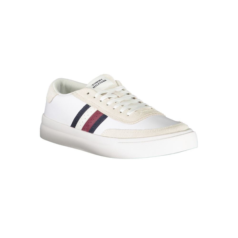 Tommy Hilfiger White Polyester Athletic Sneakers