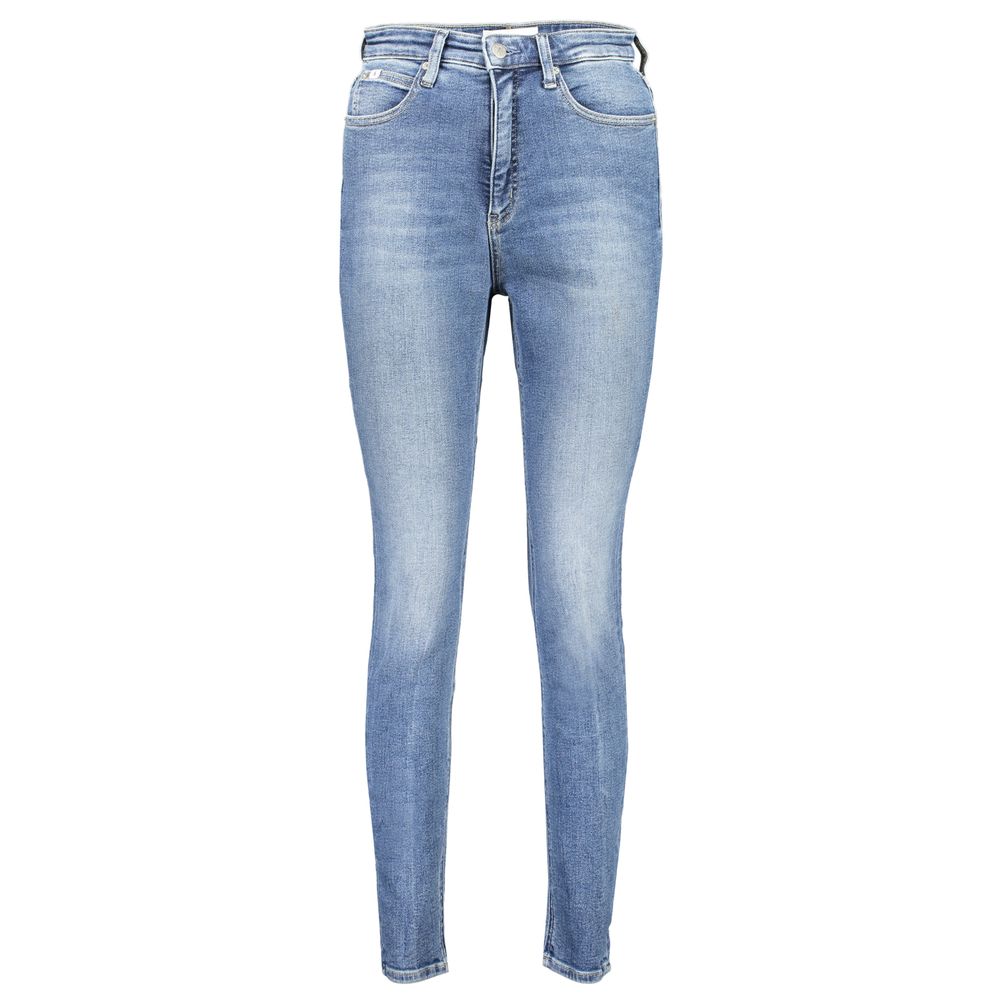 Calvin Klein Blue Cotton Skinny Jeans