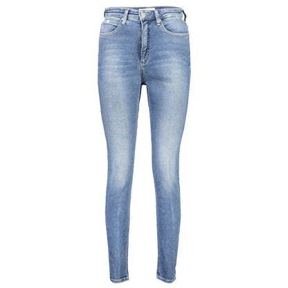 Calvin Klein Blue Cotton Skinny Jeans