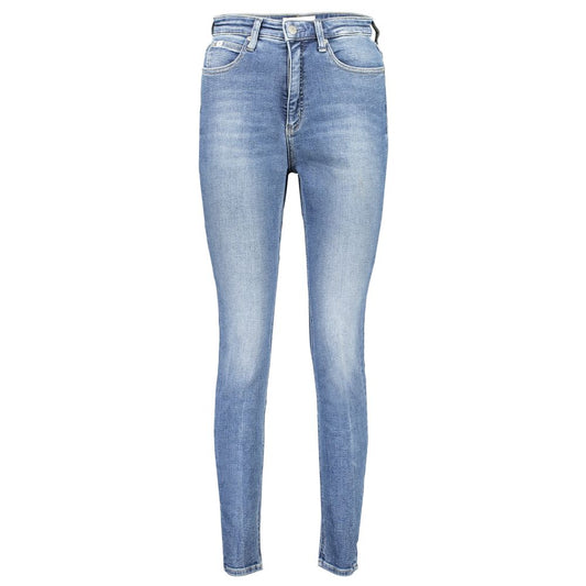 Calvin Klein Blue Cotton Skinny Jeans