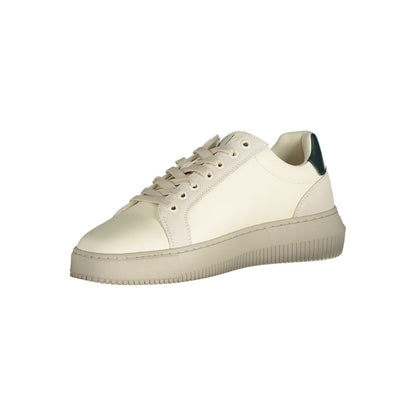 Calvin Klein White Polyester Athletic Sneakers
