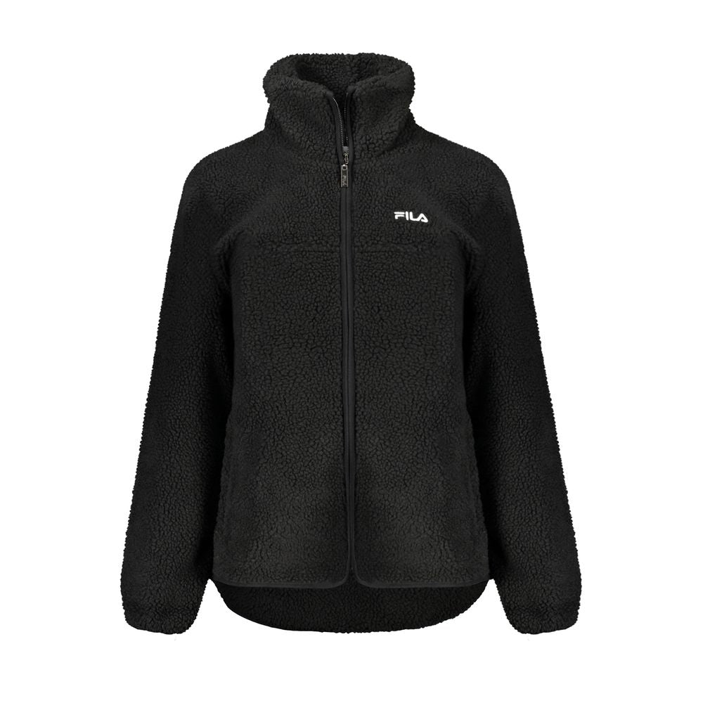 Fila Black Polyester Full-Length Jacket