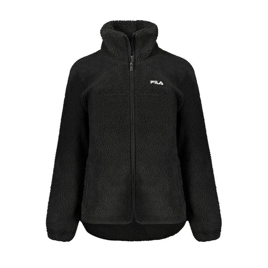 Fila Black Polyester Full-Length Jacket