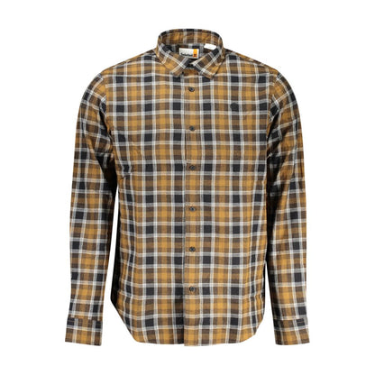 Timberland Brown Cotton Pattern Shirt