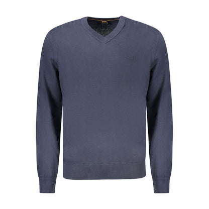 Hugo Boss Blue Cotton Sweatshirt