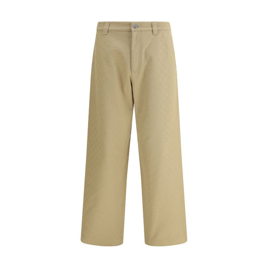 Gucci Beige Cotton Casual Pants