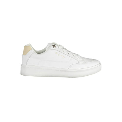 Tommy Hilfiger White Leather Women Sneaker Tommy Hilfiger