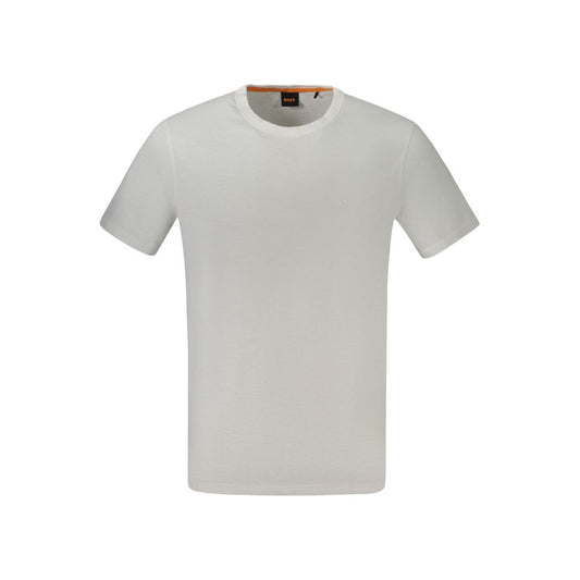 Hugo Boss Bianco Cotton Mens T-Shirt