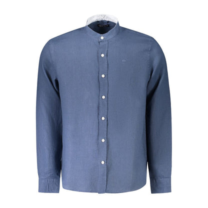 North Sails Blu Linen Men Shirt