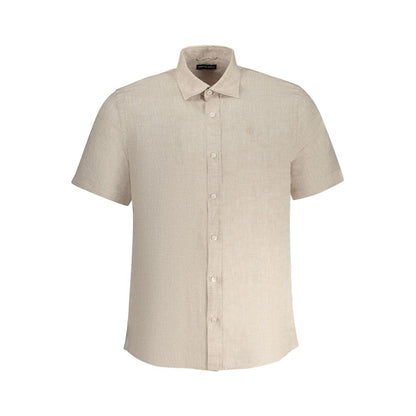 North Sails Beige Linen Mens Shirt