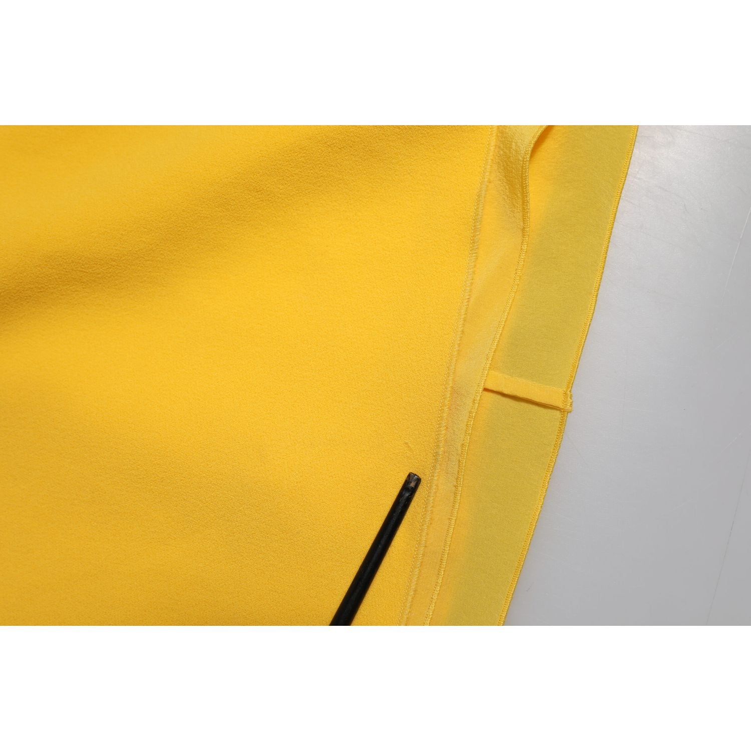 Dolce & Gabbana Yellow One Shoulder Side Slit Sheath Dress