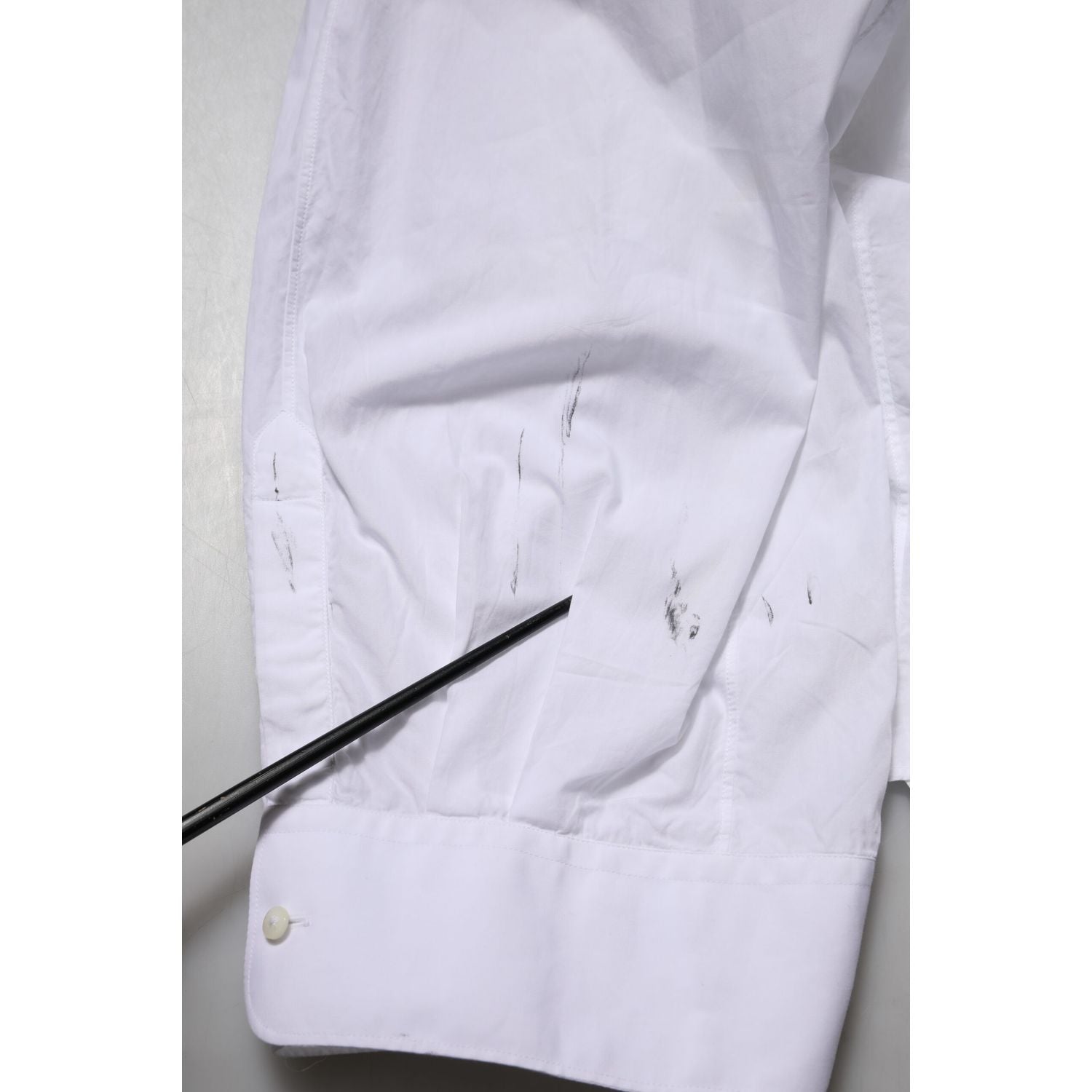 Dolce & Gabbana White Cotton Long Sleeves Formal Top Shirt