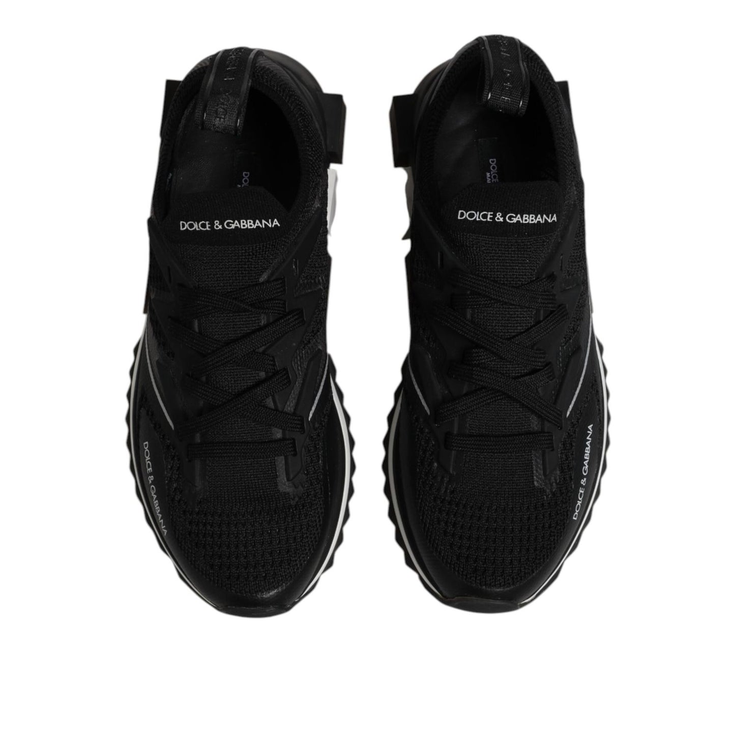 Dolce & Gabbana Black SORRENTO Sport Stretch Sneakers Shoes