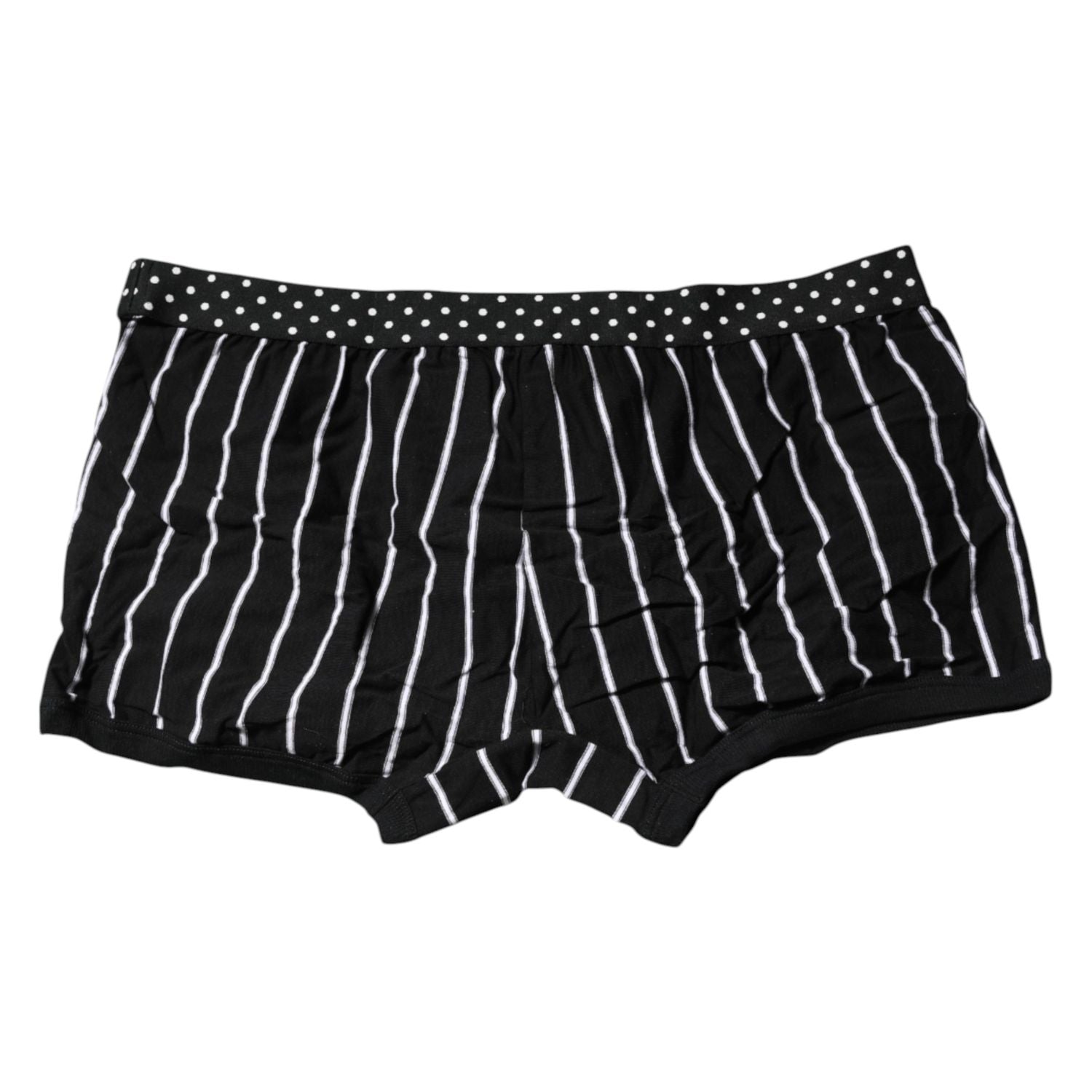 Dolce & Gabbana Black White Striped Regular Boxer Underwear