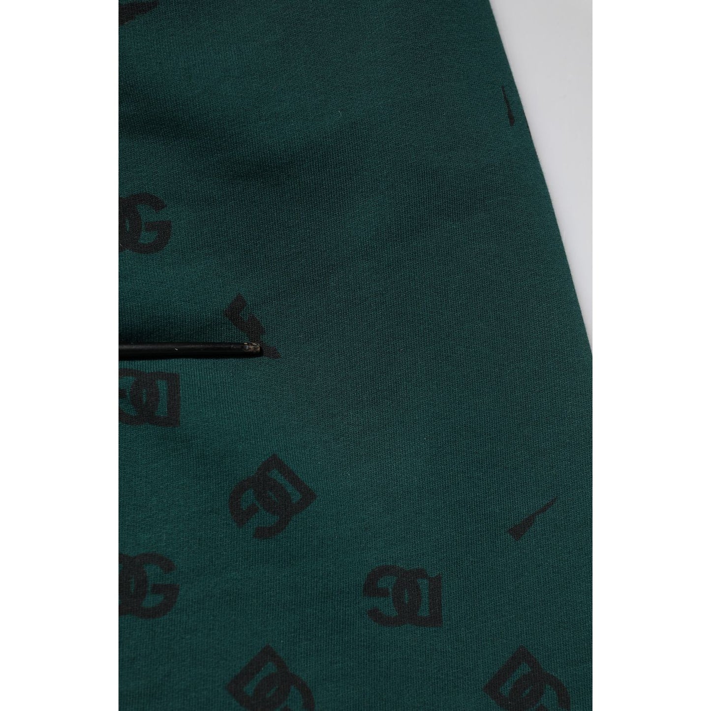 Dolce & Gabbana Green Logo Print Jogger Men Sweatpants Pants