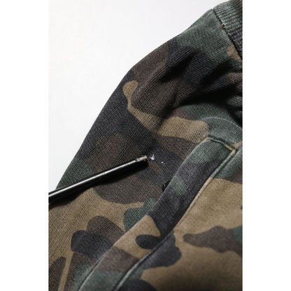 Dolce & Gabbana Brown Camouflage Cotton Men Jogger Pants