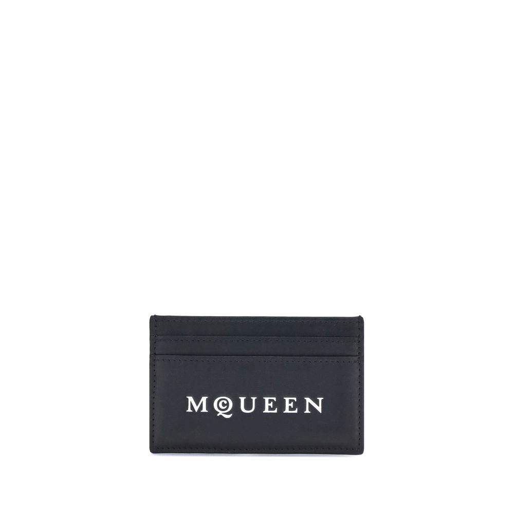 Alexander McQueen Black Calf Leather Bos Taurus Wallet