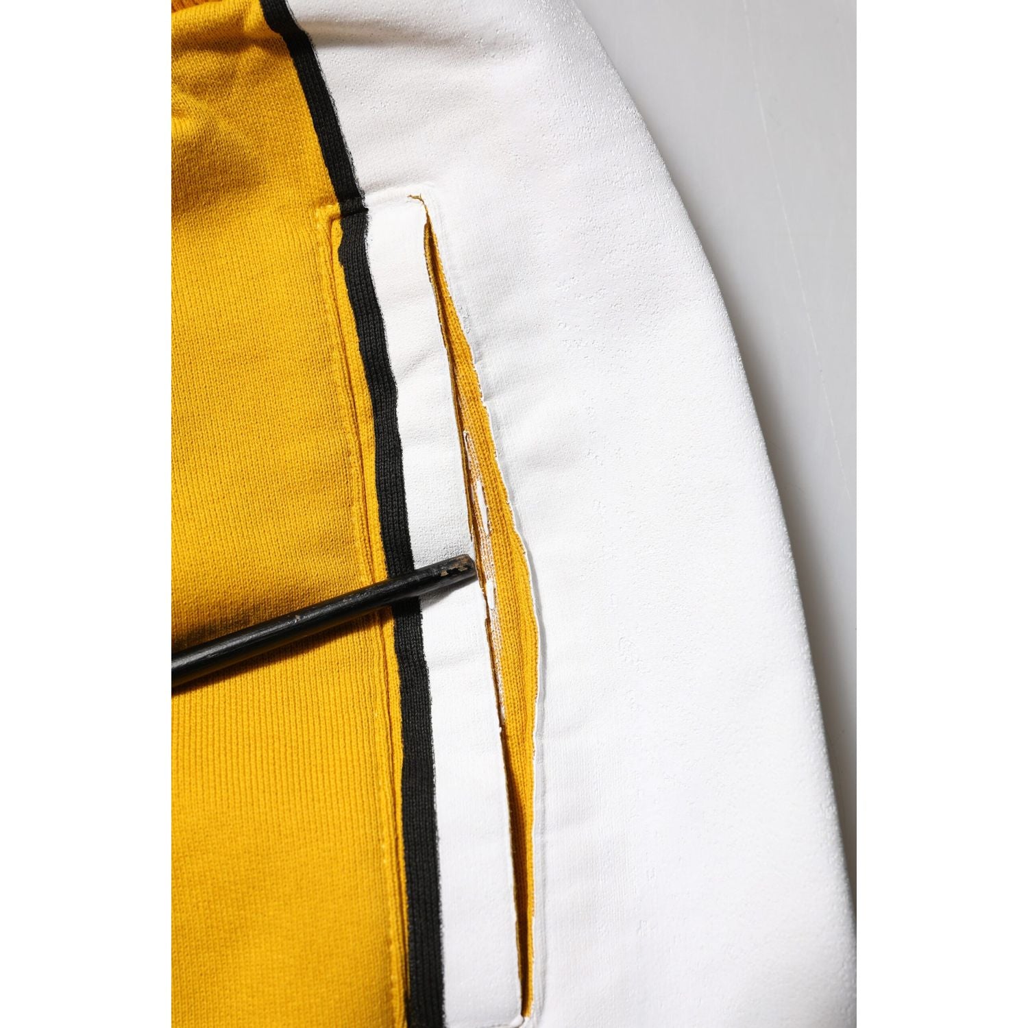 Dolce & Gabbana Yellow Cotton Logo Jogger Sweatpants Pants