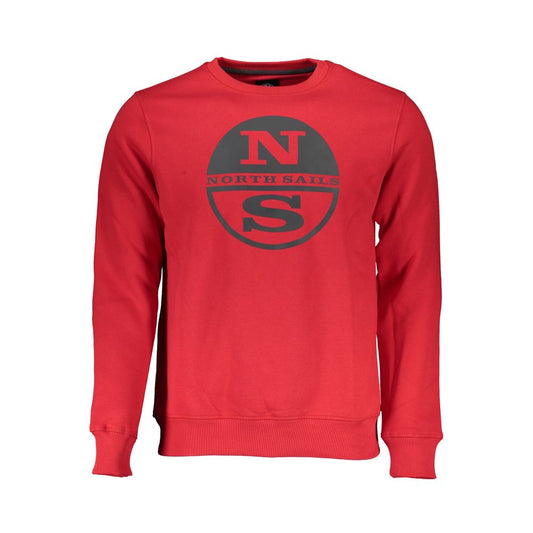 North Sails Red Cotton Men Sweater