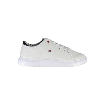 Tommy Hilfiger White Polyester Men Sneaker Tommy Hilfiger