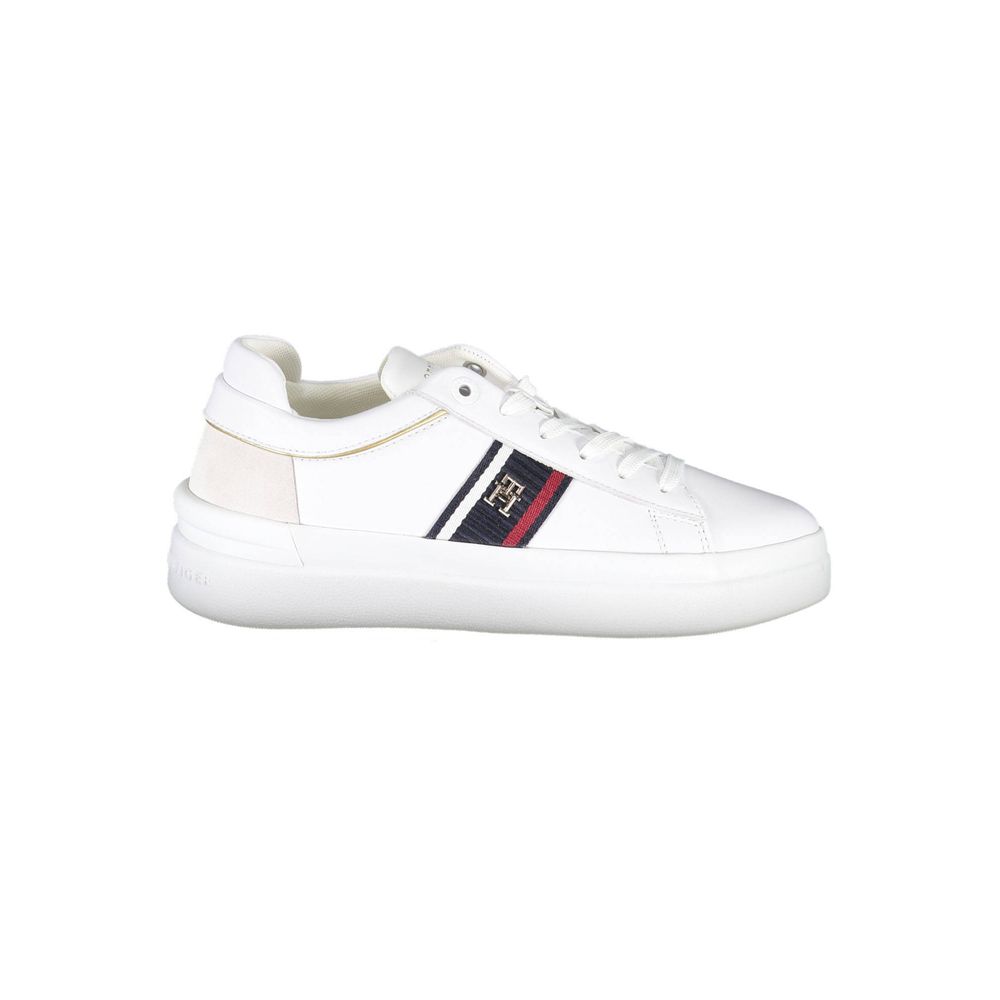 Tommy Hilfiger Bianco Polyester Women Sneaker Tommy Hilfiger