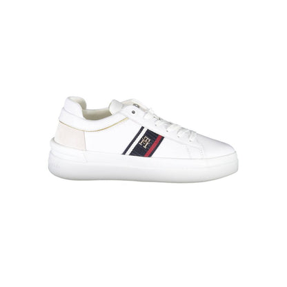 Tommy Hilfiger Bianco Polyester Women Sneaker Tommy Hilfiger