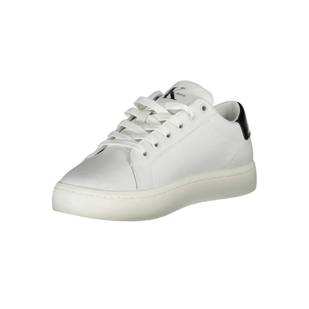 Calvin Klein Bianco Polyurethane Women Sneaker Calvin Klein