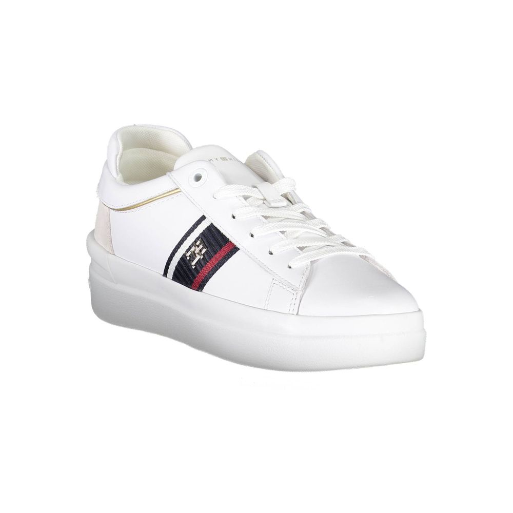 Tommy Hilfiger Bianco Polyester Women Sneaker Tommy Hilfiger