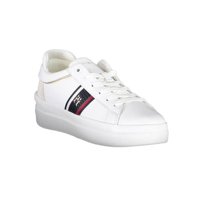 Tommy Hilfiger Bianco Polyester Women Sneaker Tommy Hilfiger