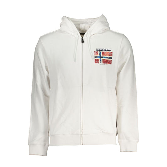 Napapijri White Cotton Sweatshirt