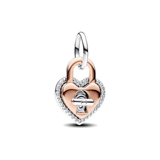 PANDORA CHARMS Mod. HEART PADLOCK-0