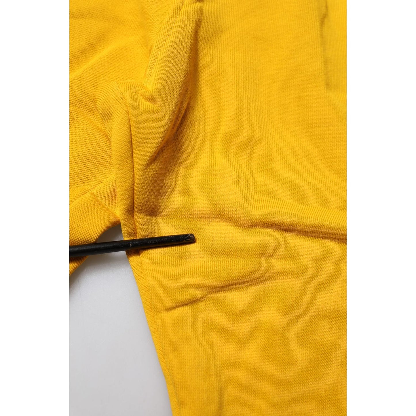 Dolce & Gabbana Yellow Cotton Sweatpant Jogger Trouser Pants