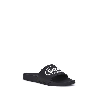 Balenciaga Black Rubber Sandals