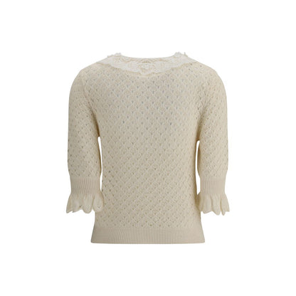 Chloé Cream Cotton Sweatshirt