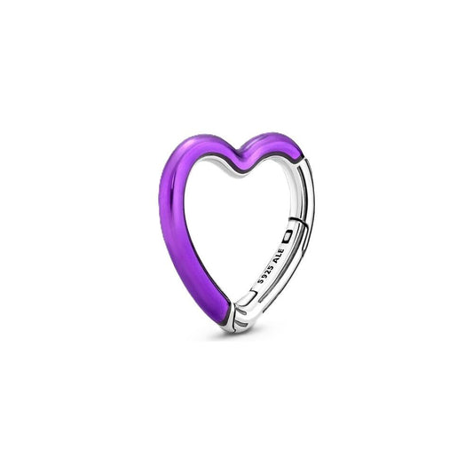 PANDORA CHARMS Mod.  PURPLE HEART OPENABLE LINK ***SPECIAL PRICE***-0