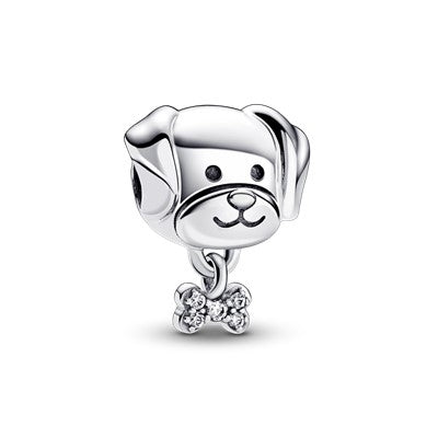 PANDORA JEWELRY Mod. PUPPY WITH BONE CHARM