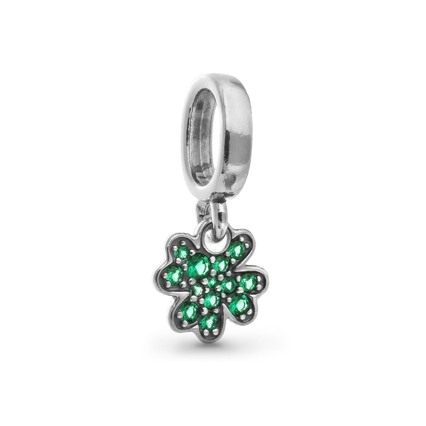 PANDORA Mod. FOUR-LEAF CLOVER DANGLE CHARM