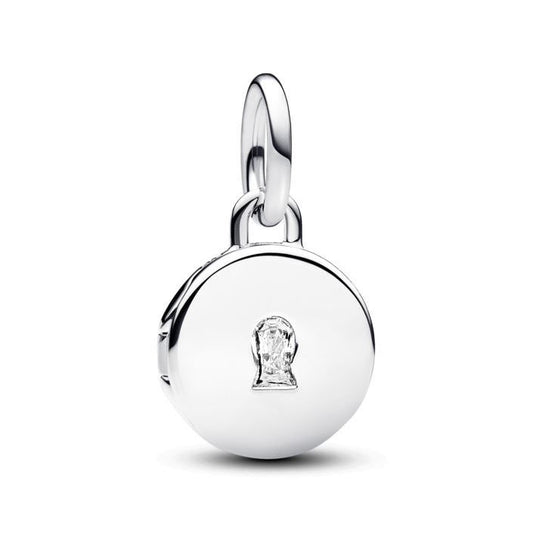 PANDORA JEWELRY Mod. OPENABLE & ENGRAVABLE LOVE LOCKET DANGLE CHARM