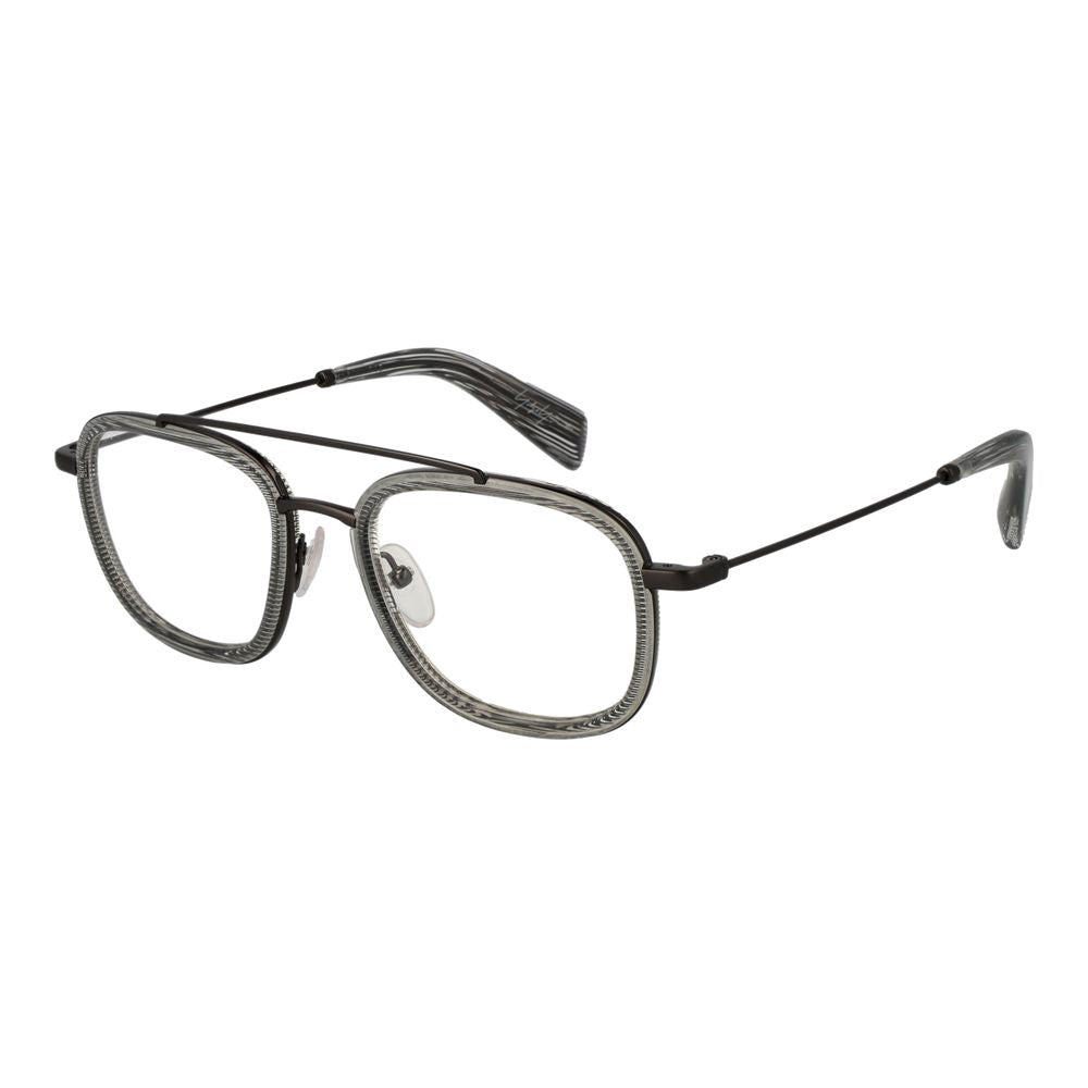 Yohji Yamamoto Gray Plastic Glasses (Frames) Yohji Yamamoto