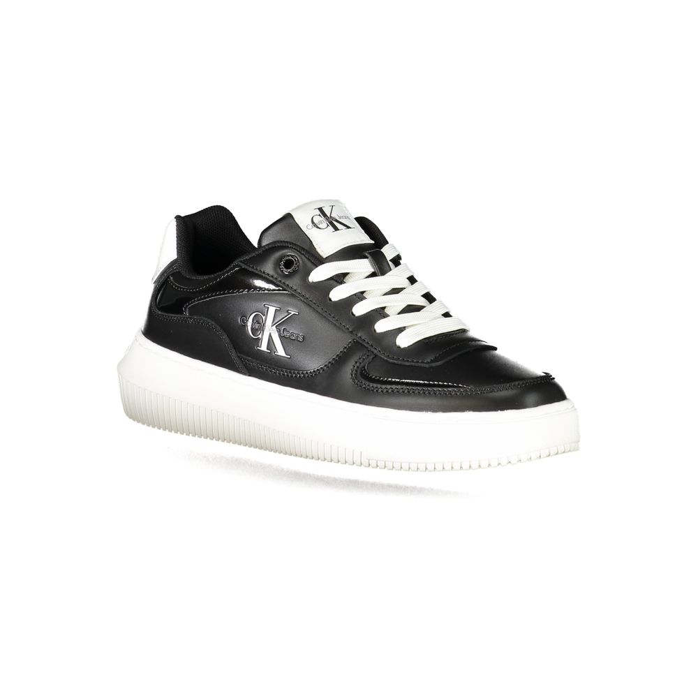 Calvin Klein Black Polyester Athletic Sneakers Calvin Klein
