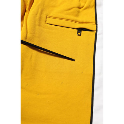 Dolce & Gabbana Yellow Cotton Sweatpants Jogger Trouser Pants
