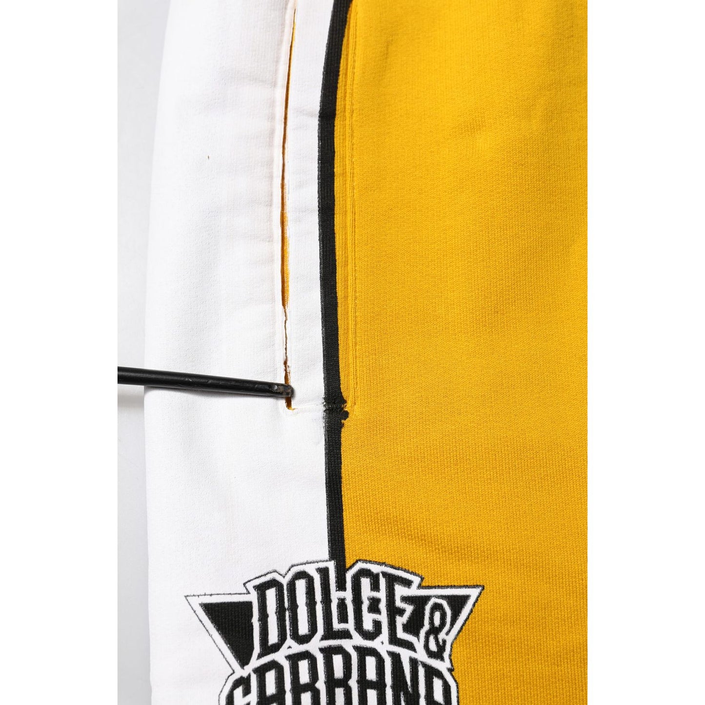 Dolce & Gabbana Yellow 100% Cotton Sweatpants Jogger Pants