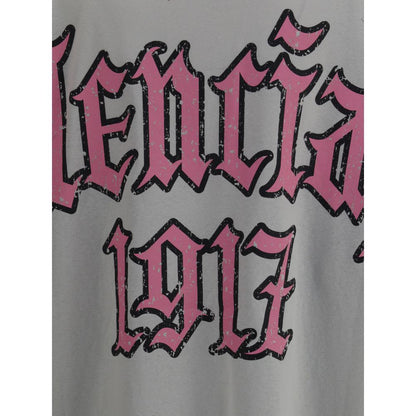 Balenciaga Gray Cotton T-Shirt