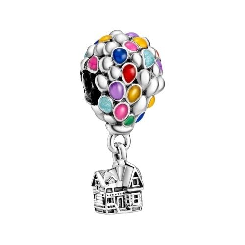 PANDORA CHARMS DISNEY COLLECTION Mod. PIXAR UP HOUSE & BALLOONS-0