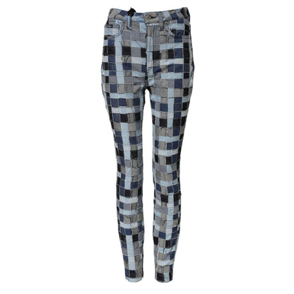Dolce & Gabbana Multicolor Patchwork Skinny Denim Jeans