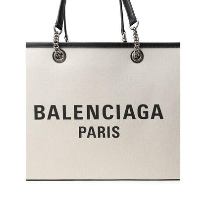 Balenciaga Gray Cotton Tote Bag