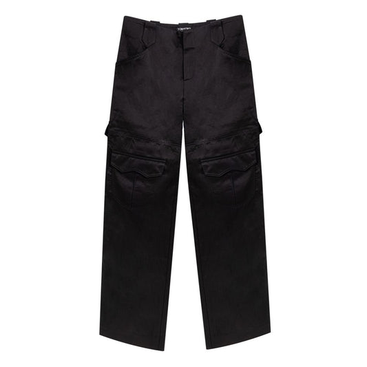 Tom Ford Black Viscose Cargo Pants